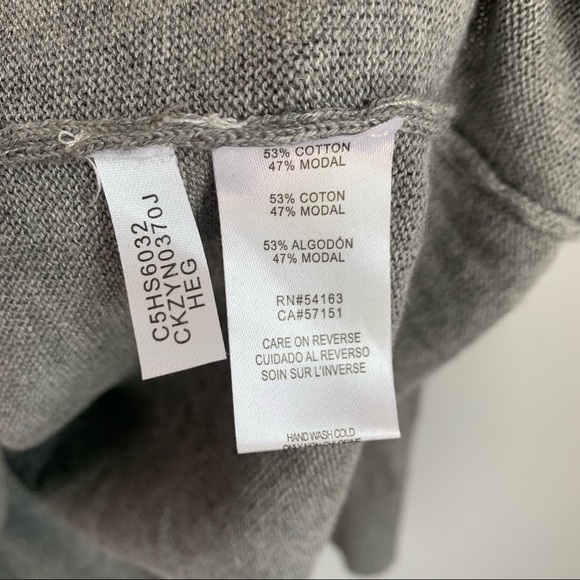 Calvin Klein Gray Silver Studded Sweater - Picture 6 of 6